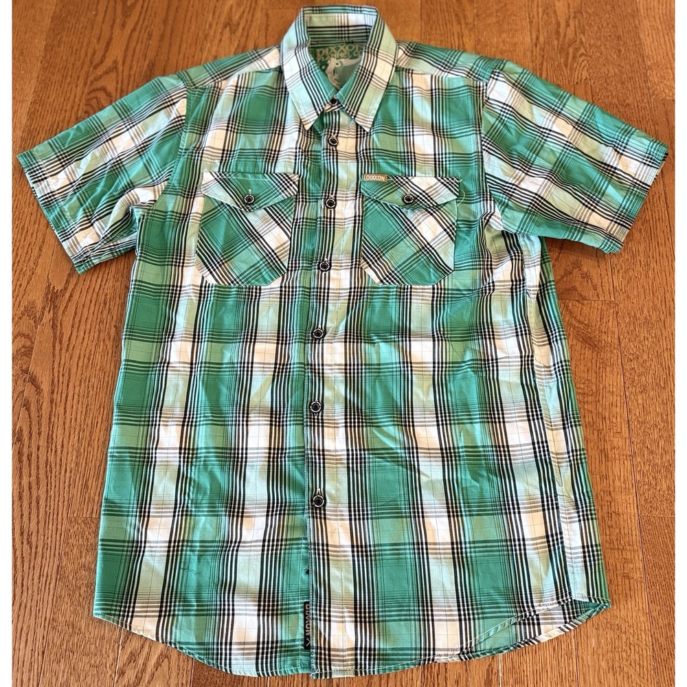 Dixxon Flannel Co The Grafton Street Green Plaid Bamboo Womens Shirt Small D-Lux